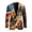 Horse Racing Flag Pattern, variant on Psesaysky Regular Fit Single Button Casual Blazer Jacket, Polyester Lightweight Mens Suit Jackets for Business Office and Wedding Events