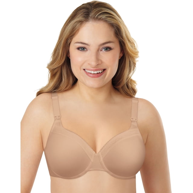 Playtex Womens Maternity Shaping Foam Underwire Nursing Bra, 34D/DD