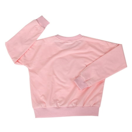 

ZMHEGW Toddler Outfits For Girl Kids Clothes Long Sleeve Heart Print Tracksuit +Harem Pants Set