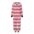 thumbnail image 3 of Odeerbi Matching Family Christmas Pajamas Sets Parent-Child Xmas Warm Hooded Jumpsuit Printed Home Wear Set Loungewear Sleepwear Jammies for Mom, 3 of 6