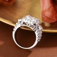 thumbnail image 3 of SFTING Rings for Women 18K Gold Plated Princess Cut Engagement Rings for Women 5A CZ Size 5, 3 of 6