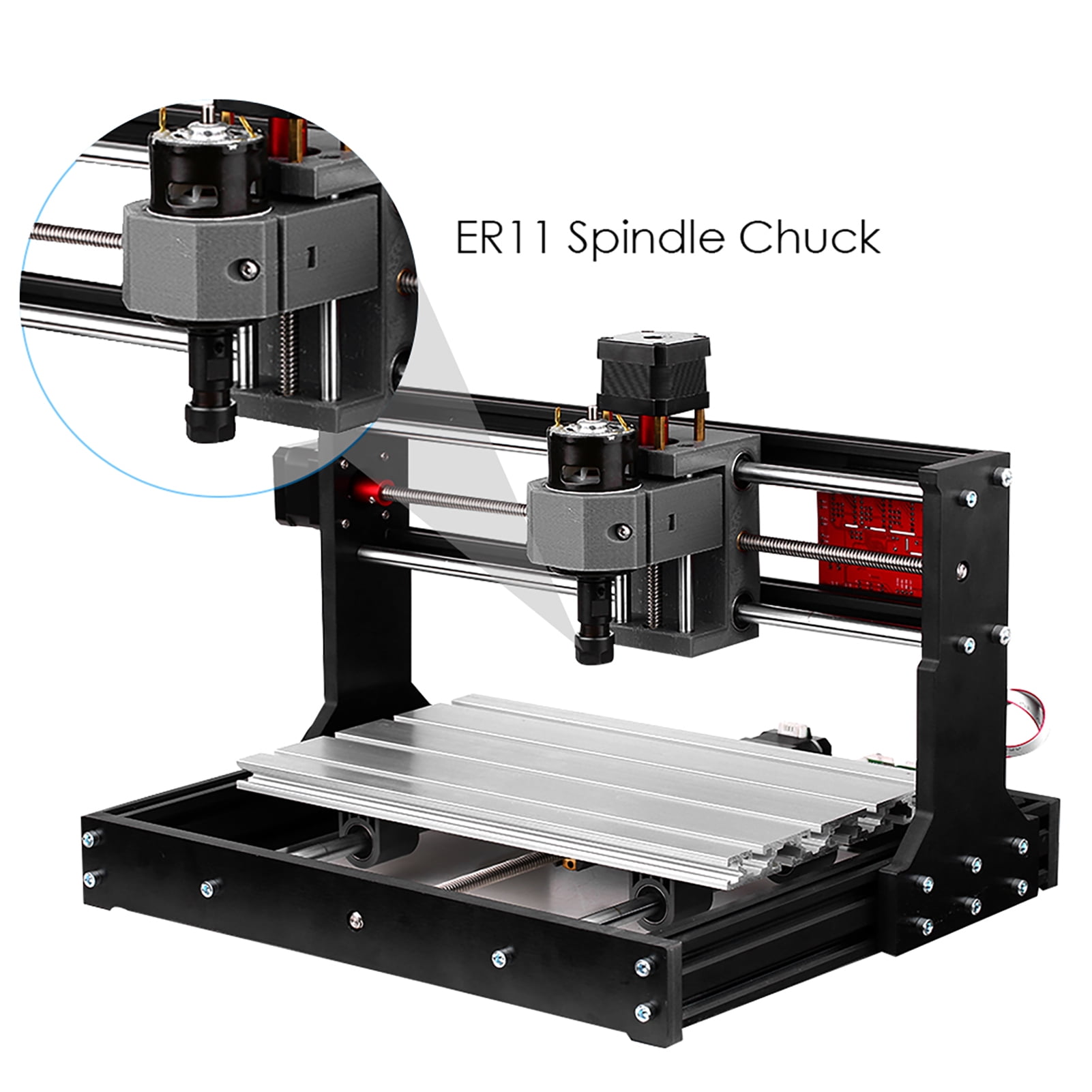 Machine CNC 30x18 PRO Engraving Machine Kit GRBL Control Mini Engraver With ER11 Spindle Chuck For Plastic Wood Acrylic