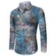 thumbnail image 1 of Camisas hawaianas con estampado de flores en 3D para hombre camisas de manga larga para fiestas camisas de gran tamaño para hombres ropa blusas Harajuku con solapa, 1 of 6