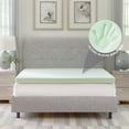 thumbnail image 3 of Holaki Twin XL Mattress,Home Gel Infused Ventilated Memory Foam Mattress Topper,Ventilated Memory Foam Mattress Topper with Calming Green Tea Infusion, CertiPUR-US Certified,3" Green, 3 of 8