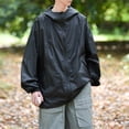 thumbnail image 2 of Upf50+ Half Zipper Design Sun Clothing Uv Hooded Sun Fishing Jacket 5XL, 2 of 6