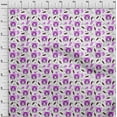 thumbnail image 4 of oneOone Cotton Cambric Purple Fabric Kids Animal Craft Projects Decor Fabric Printed By The Yard 42 Inch Wide, 4 of 4