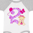 thumbnail image 4 of Inktastic Second Birthday with Cute Puppy and Butterflies Boys or Girls Baby Bodysuit, 4 of 5