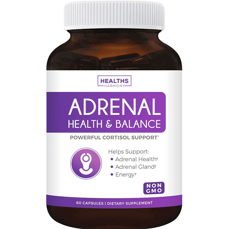Healths Harmony Adrenal Support Supplement (NONGMO) Adrenal Health