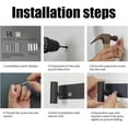thumbnail image 3 of Coat Rack Wall Mount with L Shaped Coat Hooks Wall Hooks Heavy Duty Stainless Steel Towel Hooks Wall Coat Hanger Robe Hooks for Bathroom Kitchen Entryway ( Hooks PC), 3 of 6