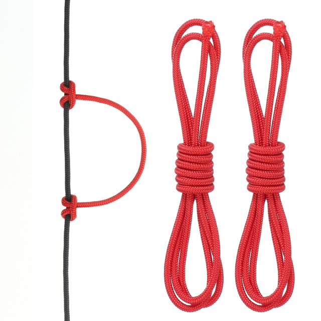 Corde en D pour Tir à l'Arc 2 Pieds, 2 Pack Corde en D pour Arc Rouge