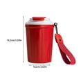 thumbnail image 2 of Toystoory Aspiradora de café de acero inoxidable, reemplazo portátil, boca ancha, parte inferior antideslizante, botella de agua para el hogar, taza con Teteras Rojo Toystoory  HA080458-05, 2 of 6