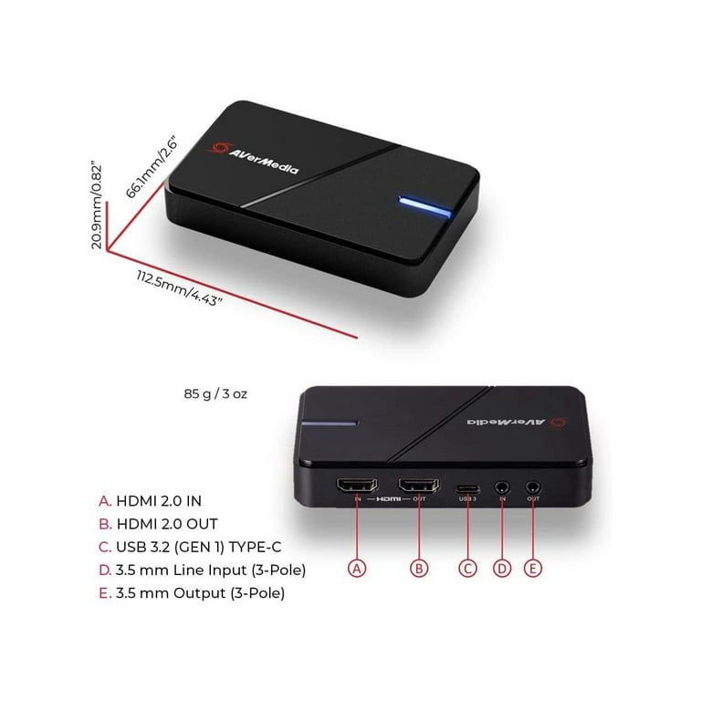 AVerMedia Live Gamer EXTREME 3 Plug and Play 4K Capture Card