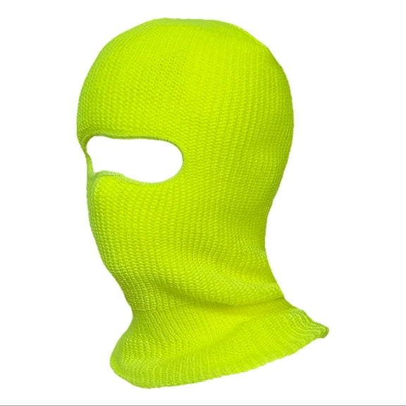 Riforla Winter Riding Winter Warm Hole Head Cover Outdoor Knitted Wool Hat Ski Hat Bomber Hats Yellow