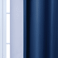 thumbnail image 5 of Yakamok Blue Curtains with Grommet Room Darkening Ombre for Living Room/Bedroom,2 Panels, 52x84 inch, 5 of 7