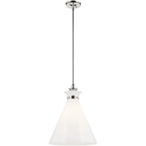 52775PN Kichler Lighting Laria - 1 Light Medium Pendant-19.75 Inch Tall and 16 Inch Wide-Polished Nickel Finish