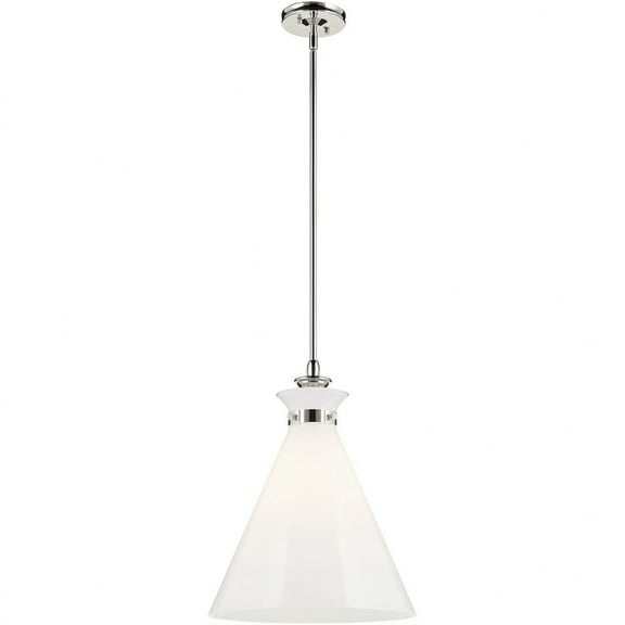 52775PN Kichler Lighting Laria - 1 Light Medium Pendant-19.75 Inch Tall and 16 Inch Wide-Polished Nickel Finish