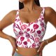 thumbnail image 1 of Fotbe Tulips Flowers Sujetador Deportivo Largo sin Aros para Mujer con Almohadillas y Soporte Medio, Transpirable y Absorbente, Camiseta Tipo Chaleco o Tank Top-X-Large, 1 of 8