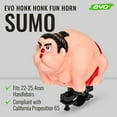 thumbnail image 5 of EVO Hawley Honk Honk Fun Bike Horn Bicycle Honker for Kids and Adults - Sumo, 5 of 8