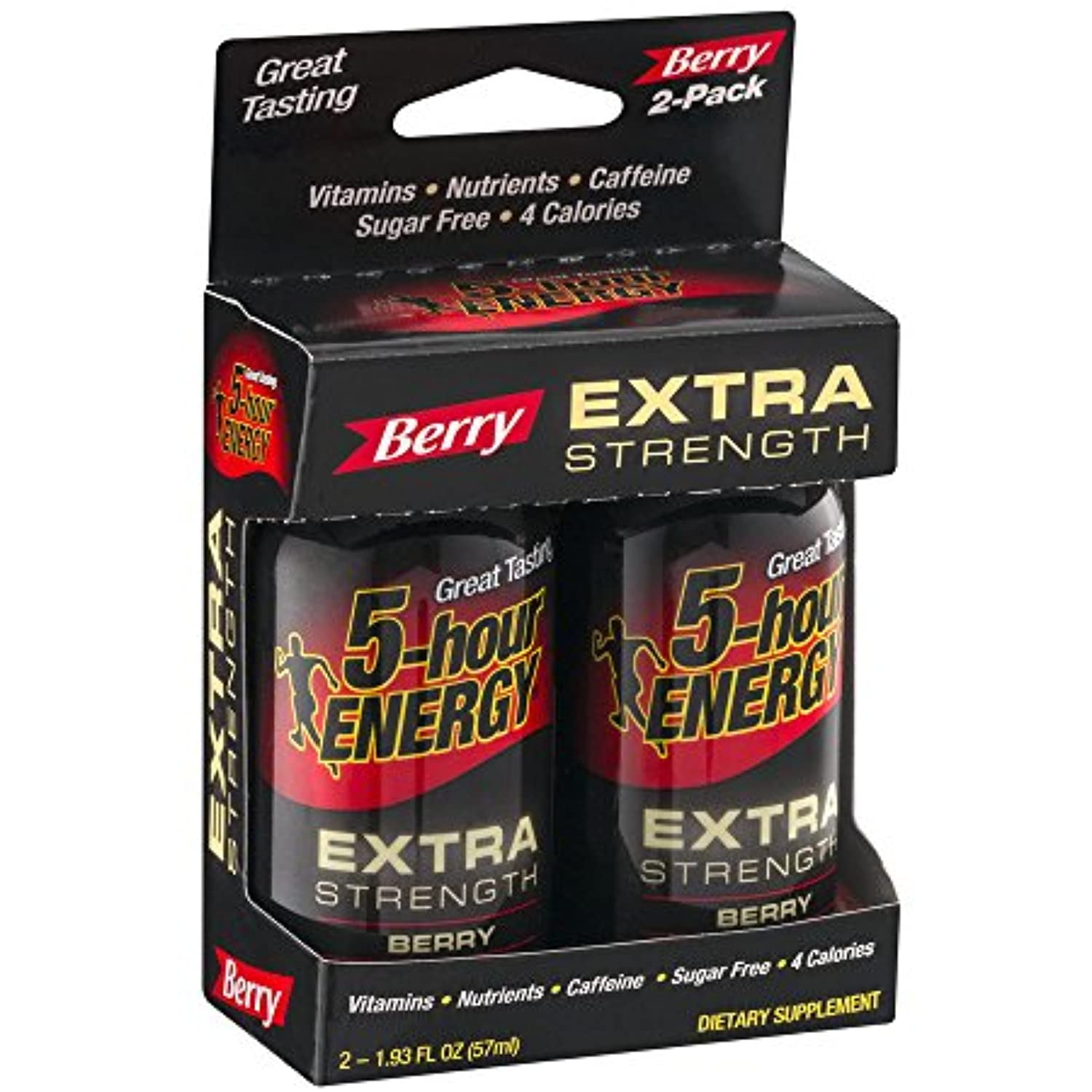 5 Hour Energy Extra Strength Liquid Energy Shot Berry 4 Oz (Pack Of 6