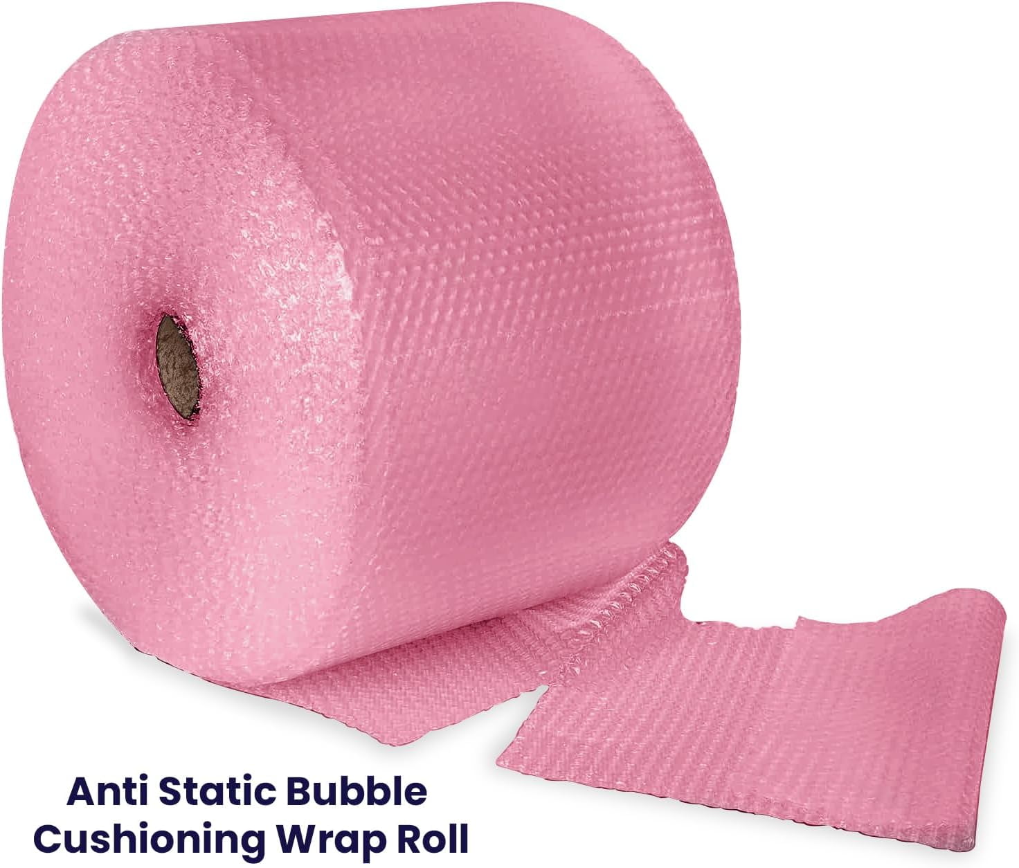Pacron Anti-Static Bubble Wrap Roll 225FT x 24IN, 3/16" Small Bubbles, Pink – ESD Protection for Electronics & Fragile Items, 112 Sheets per Roll
