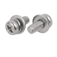 thumbnail image 2 of M4x10mm 304 Stainless Steel  Pan Head Bolt Screw w Washer 45 Sets, 2 of 2