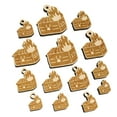 thumbnail image 1 of Sad Dumpster Fire Wood Mini Charms Shapes DIY Craft Jewelry - No Hole - 18mm (17pcs), 1 of 7
