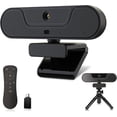 thumbnail image 1 of 2K 50FPS Webcam for PC/, Computer Camera with Fill RGB Lights, 2 Noise-Canceling Microphone, Autofocus and Tripod for Meeting, Live Streaming, Video Calls, Gaming, Works with Zoom, Skype, Teams, 1 of 10