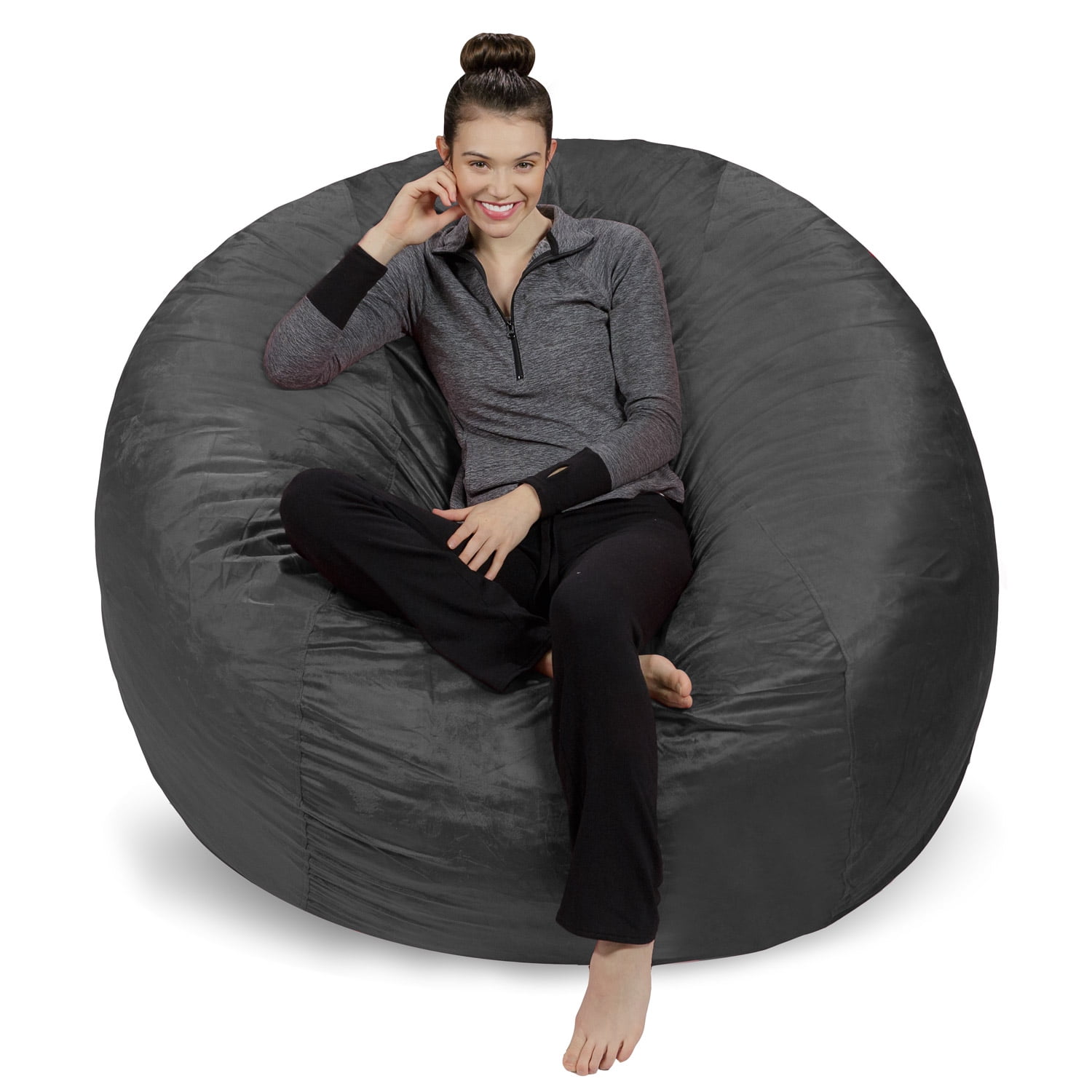 Big Joe XL 6' Fuf Bean Bag Chair, Multiple Colors/Fabrics - Walmart.com