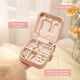thumbnail image 3 of Caja pequeña, mini organizador de viaje, caja de almacenamiento portátil para mujeres y niñas, pendientes, anillos, collares, pulseras, accesorios, rosa, paquete de 2, color rosa esquí esquí Gafas de esquí, 3 of 5