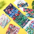 thumbnail image 5 of Yoyauz Beach Bohemian Headband Summer Hawaiian Knot Headband Floral Vintage Headband Elastic Turban Headband Bohemian Twist Cross Yoga Headband Accessories for Girls and Women, 5 of 6