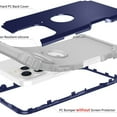 thumbnail image 4 of TECH CIRCLE for iPhone 16 Pro Slim Soft Rubber Armor Case,Three Layer Heavy Duty Shockproof Protection Hard Plastic Bumper + Soft Silicone Rubber Hybrid Protective Cover,Darkblue, 4 of 8