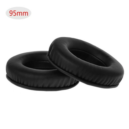 

Soft Foam 2Pcs Ear Pad Cover Round Earphone Holster Earpads Black