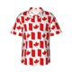 thumbnail image 1 of Balery Canada Camisas hawaianas de manga corta para hombre, camisas playeras de corte holgado, camisas de vacaciones con botones,3X-Large, 1 of 7