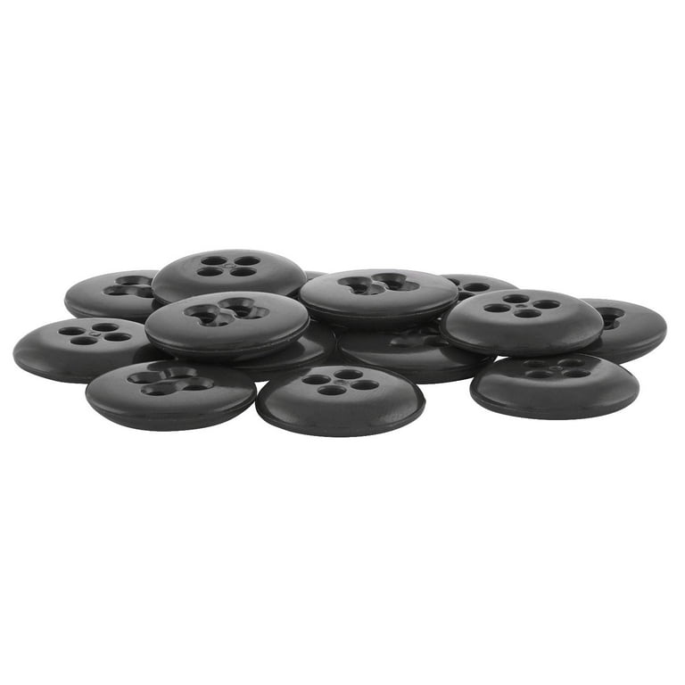 Buttonmode Suspender Brace Pant Buttons Set Includes 1-Dozen Pants Buttons Measuring 17mm (Slightly More Than 5/8 inch), Gray Dark, 12-Buttons