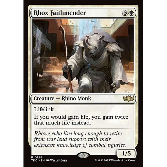 MtG Tarkir: Dragonstorm Commander Rare Rhox Faithmender #128
