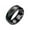 Black, variant on Fashion New Physical Intelligent Temperature Couple Ring Mood Display Ring 8mm