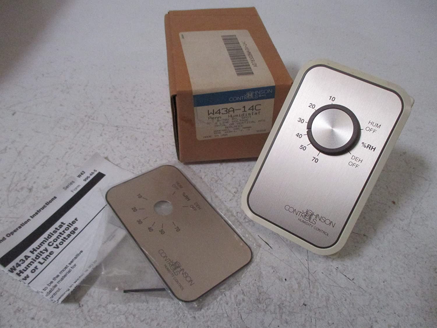Johnson Controls W43A-14C - 120/208/240 Spdt Humidity Control