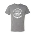 thumbnail image 2 of Wild Bobby, Uncle Man Myth Legend Funny Dad Uncle Papa Granpa Dad Gift, Father's Day, Men Premium Tri Blend Tee, Premium Heather, XX-Large, 2 of 4