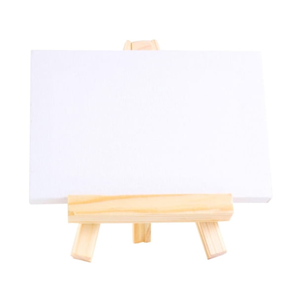 Caballete de madera en miniatura, trípode, caballete para artista, portátil, decoración, ajustable 10cmx15cm