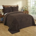 thumbnail image 1 of Better Trends BSR3PCQUCH Better Trends Rio Collection 100% Cotton Queen Bedspread Set in Chocolate, 1 of 1