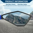 thumbnail image 3 of Unique Bargains Motorcycle Rear View Mirrors Side Rearview Mirror Adjustable Aluminum Alloy 1 Set Black Blue M8/M10 Prismatic Shape, 3 of 7
