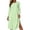 Mint Green(Womens Dress), variant on GUACER Women's Striped Midi Dresses Side Slit Knit Long Sleeve Round Neck Loose Casual Dresses for Vacation Lounge Gift