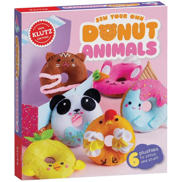 Klutz Sew Your Own Donut Animals Sewing & Craft Kit, Brown - Walmart