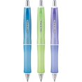 thumbnail image 1 of PILOT Dr grip Frosted Refillable & Retractable Advanced Ink Ballpoint Pen, Medium Point, Assorted color Barrels, Black Ink, 3-Pack (14628), 1 of 4