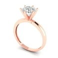 thumbnail image 2 of 1.5 ct Round Cut Simulated Diamond Solitaire Engagement Ring for Women in 18K Rose Gold, 2 of 5