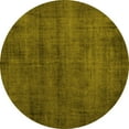 thumbnail image 1 of Ahgly Company Machine Washable Indoor Round Persian Yellow Traditional Area Rugs, 7' Round, 1 of 4