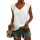 thumbnail image 1 of Fiudx Ofertas Del Día Blusas de Manga Casquillo de Color Sólido para Mujer Camisetas Sin Mangas Básicas de Ajuste Holgado Informal, 1 of 7