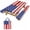 Style A, variant on Tumao 6FT American Flag Picnic Table Cover with Bench Covers and Carrying Bag, 4th of July Waterproof Windproof Camping Rectangle Tablecloths, Washable Polyester Cover for Patio Indoor Outdoor