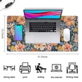 thumbnail image 5 of Long Mouse Pads for Desk,Pioneer Flower Floral Print Pattern Desk Mats on Top Of Desks, Desk Mouse Pad Extra Large with 3mm Non-Slip Base and Stitched Edge for Gaming,Office,Work,Home 31.5"x15.7", 5 of 6