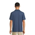 thumbnail image 2 of George Men’s & Big Men's Striped Jersey Knit Polo Shirt with Short Sleeves, Sizes S-3XL, 2 of 5